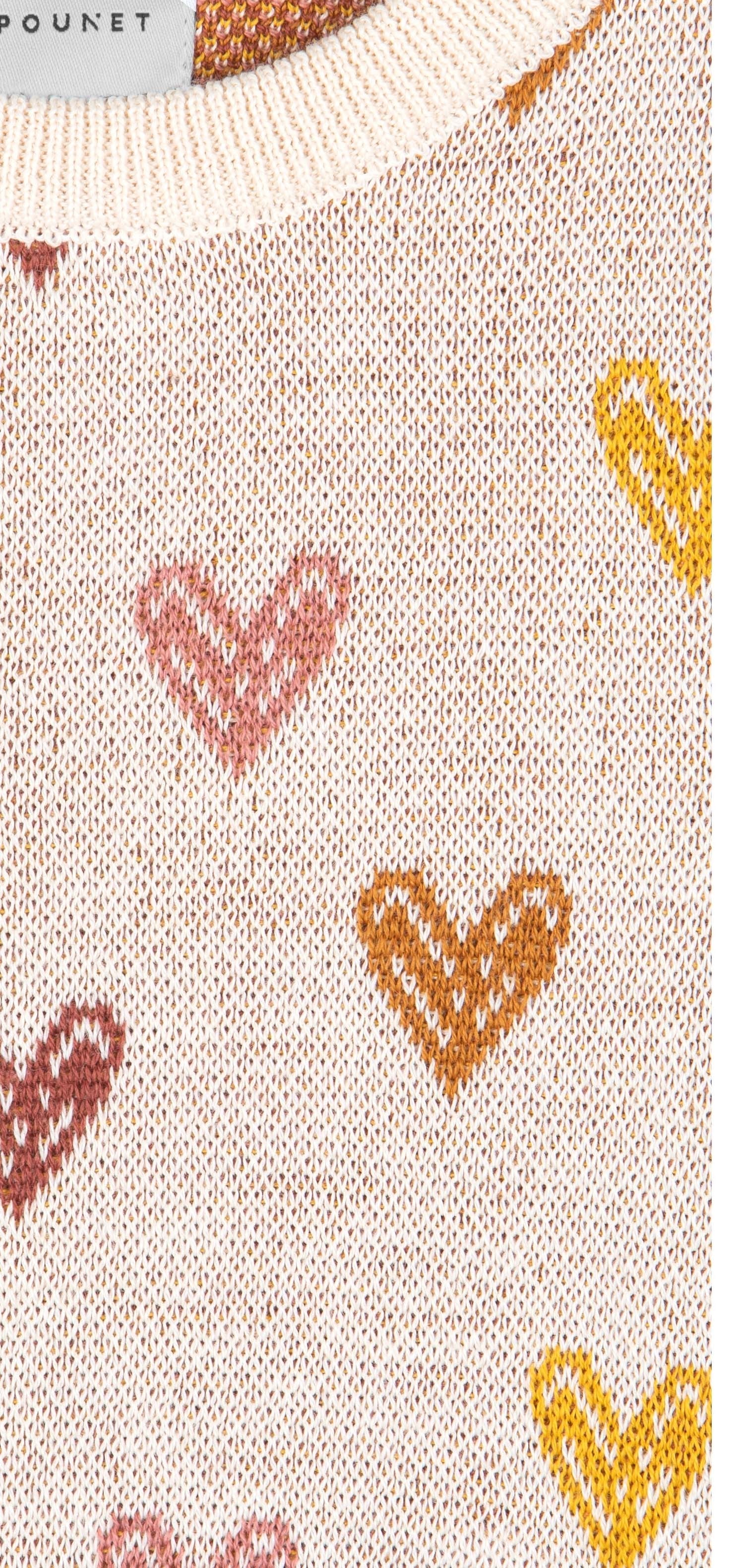 Love Wool Knit Sweater - Ecru-Multi - 14 Years