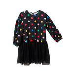 Whimsical Polka Dots Tulle Dress - 1 Year