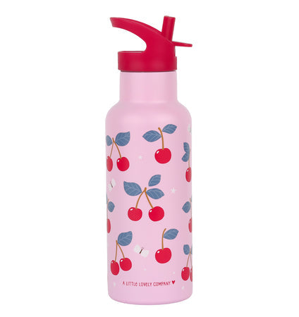 XL Stainless Steel Drink Bottle : Cherries