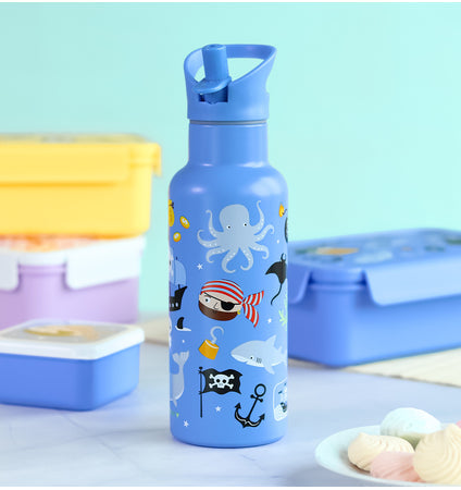 XL Stainless Steel Drink Bottle : Pirates