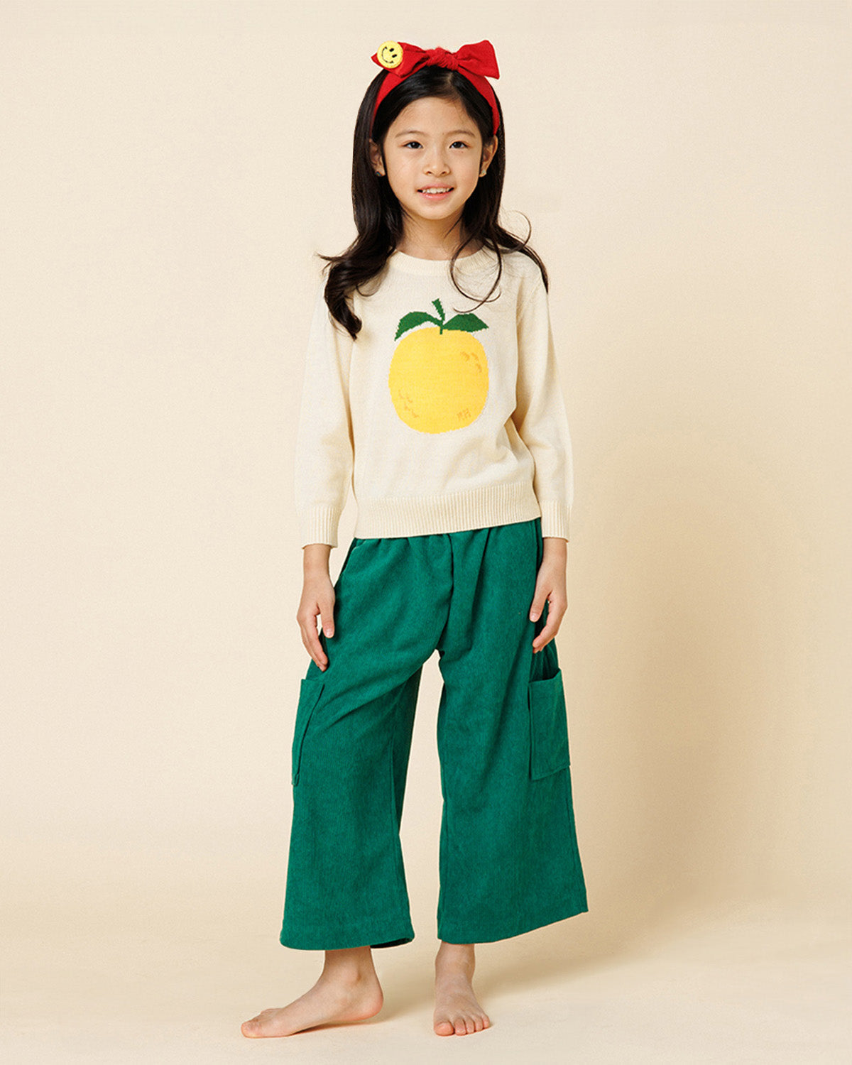 Corduray Wide Pants - Green