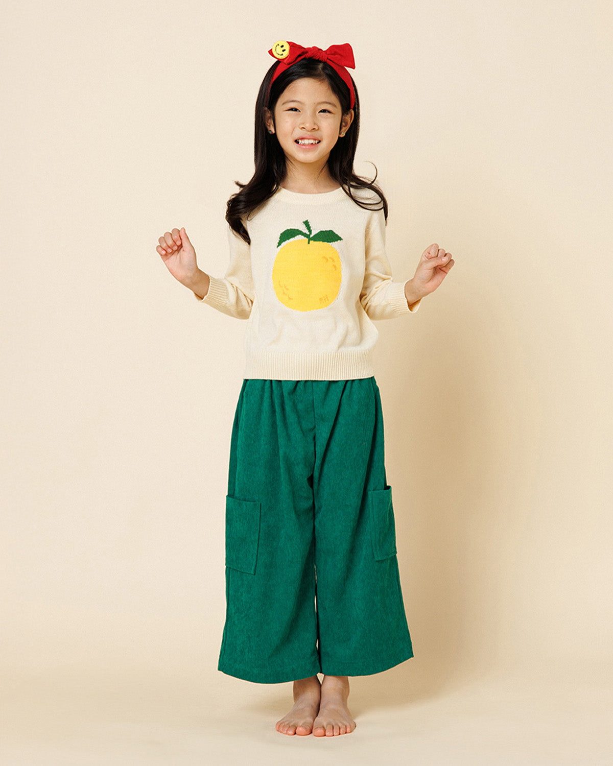 Corduray Wide Pants - Green