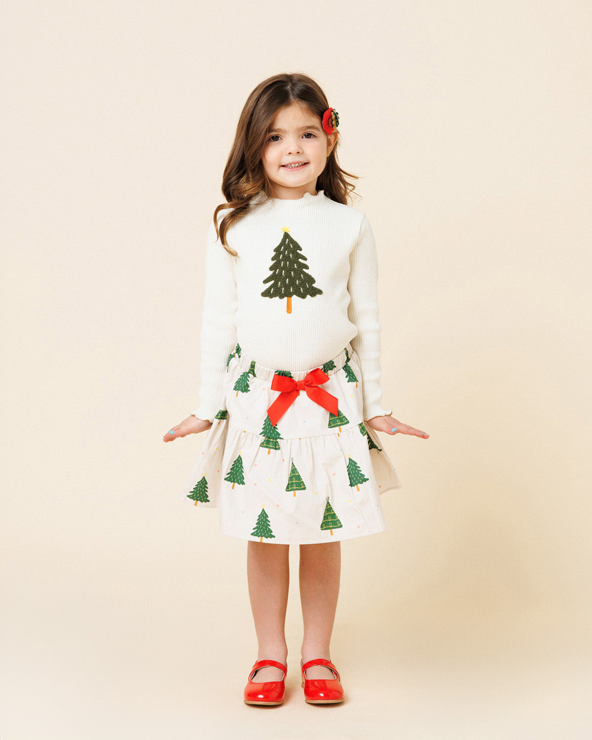 PRINTED BALLOON SKIRT - TREE