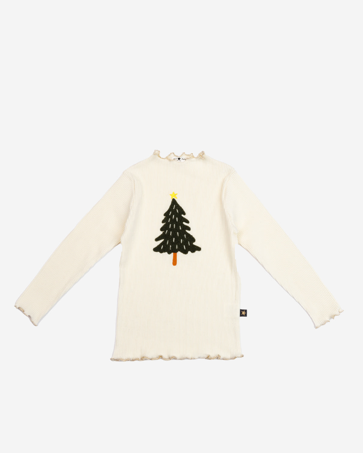 PATCHED RIBBED TOP - TREE