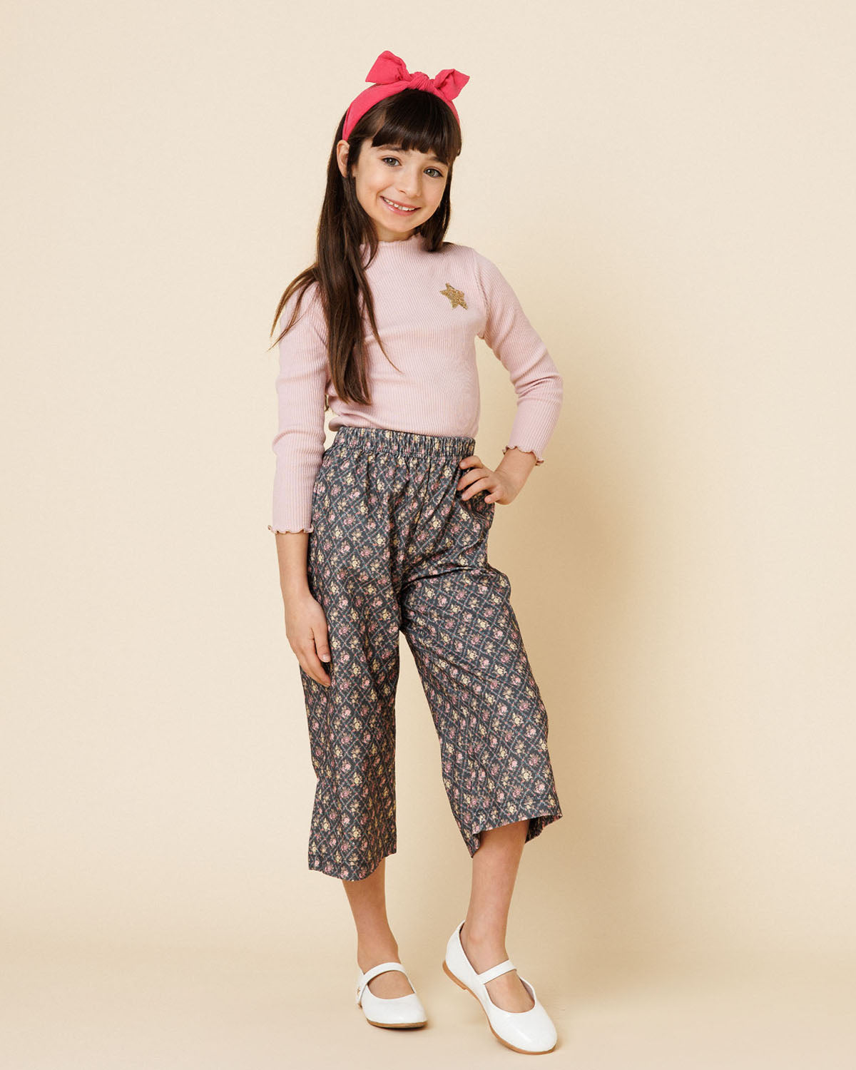 Ribbed Star Patched Top