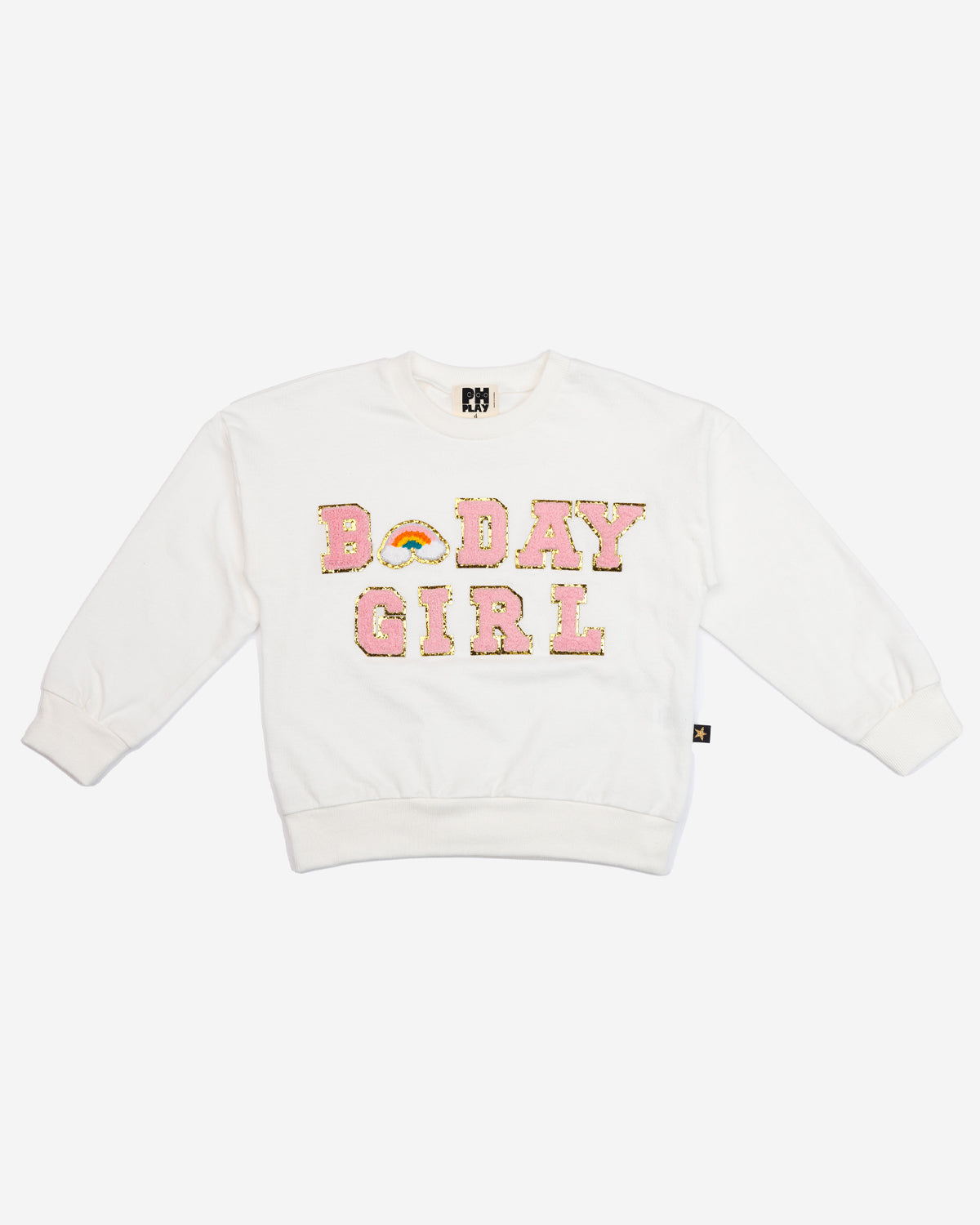 Bday Girl Sweatshirt - White