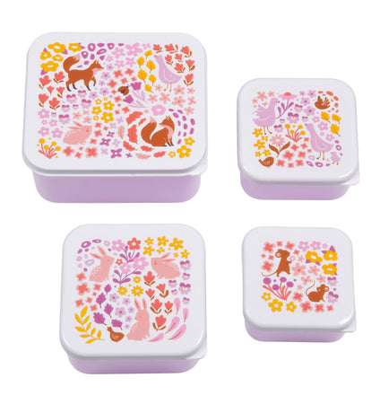 Lunch & Snack Box Set : Flower Garden