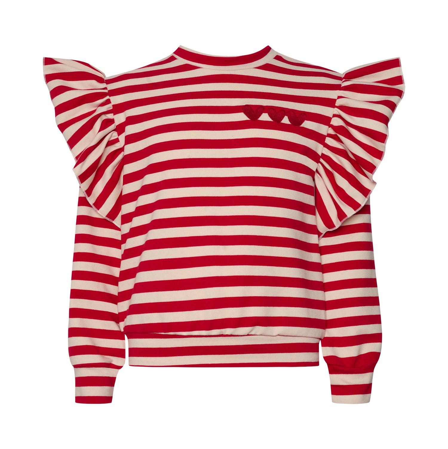 STRIPED UNIVERSE HEARTS SWEATER