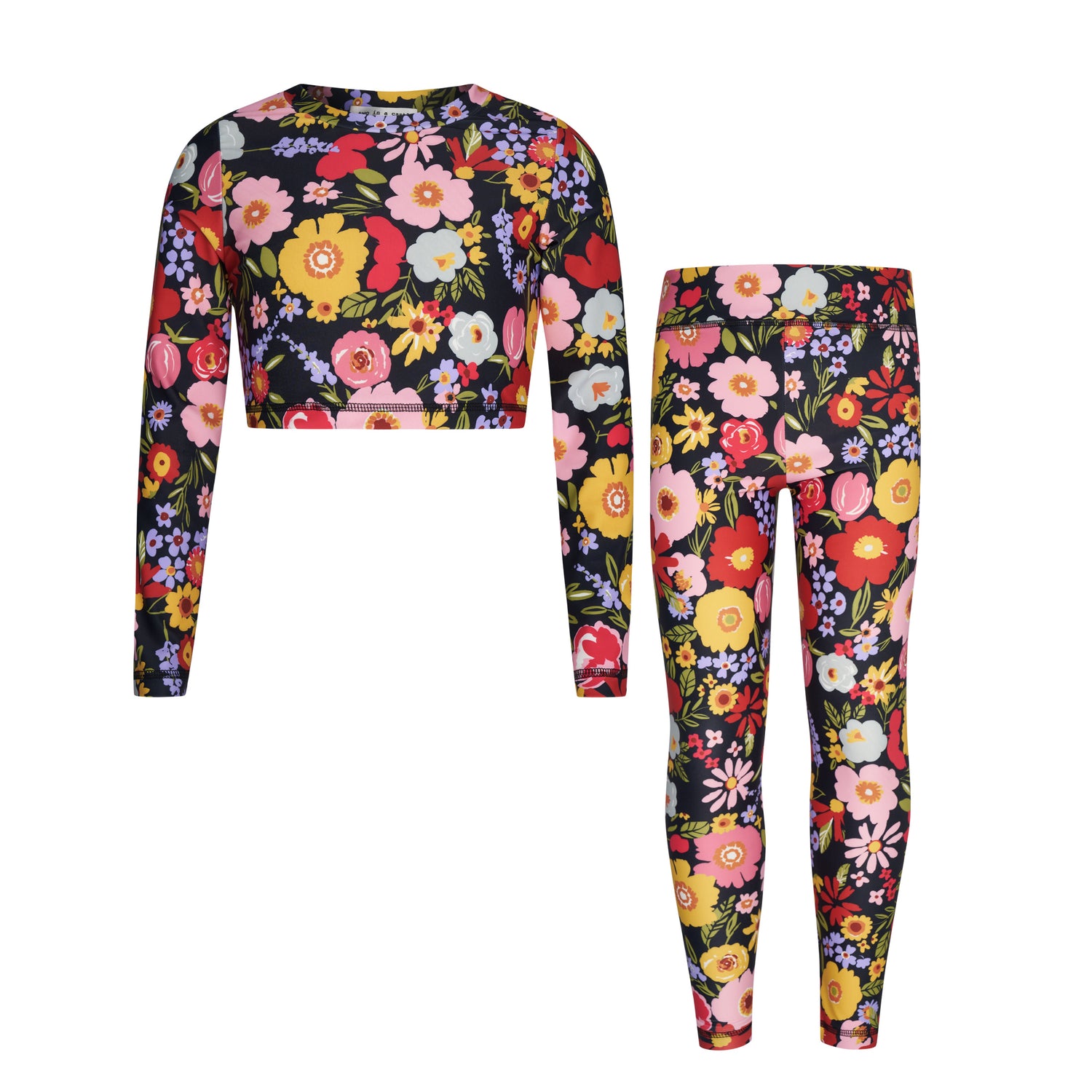 Dolce Vita Athletic Set With Allover Top & Leggings - Floral