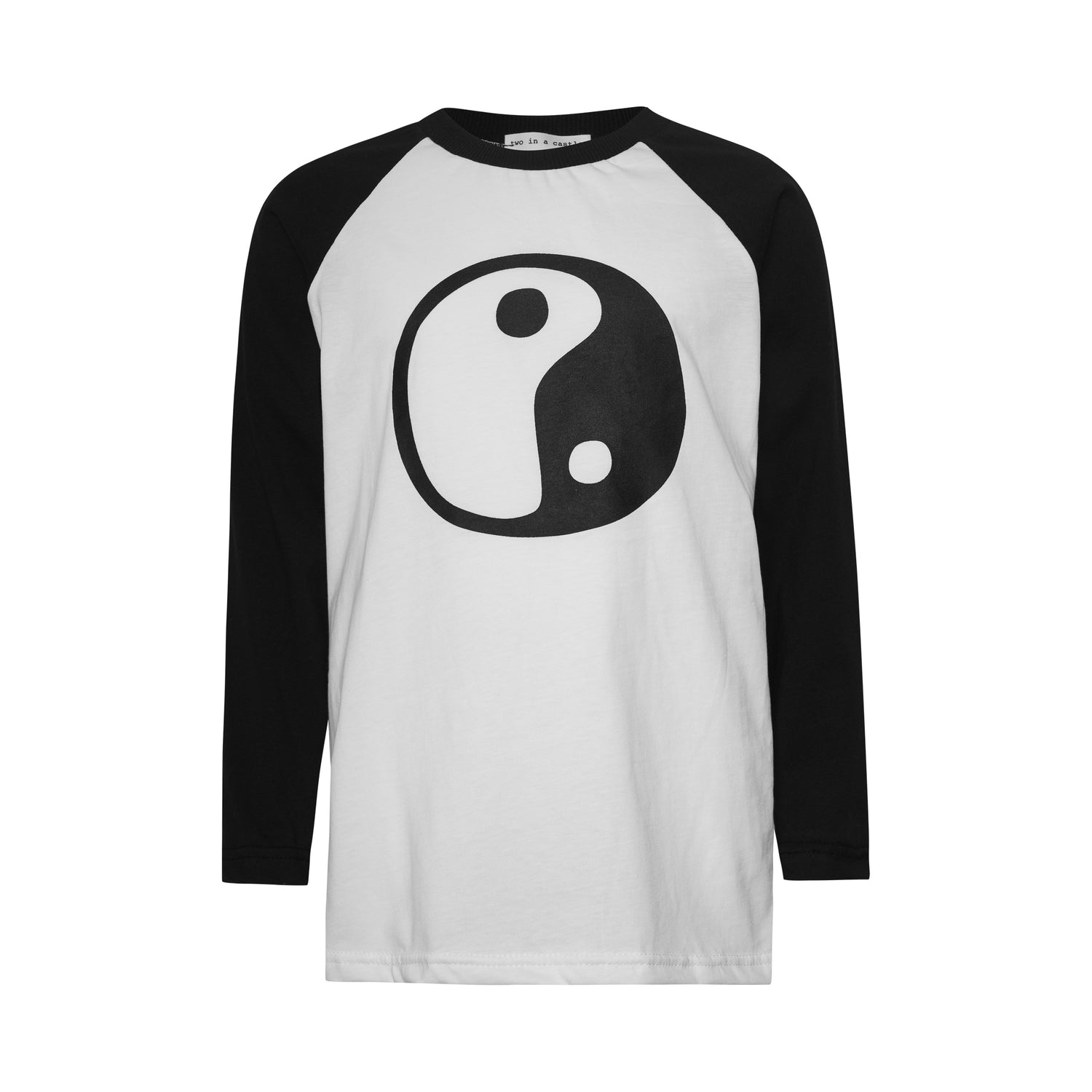 Yin-Yang Long Sleeve Logo Top - Bicolor