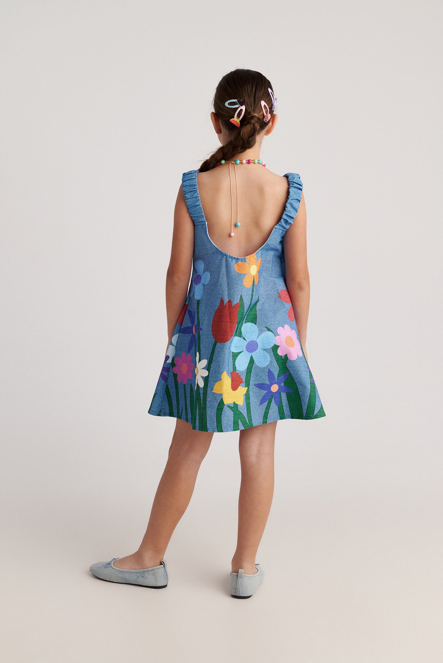 Botanical A Line Flower Dress