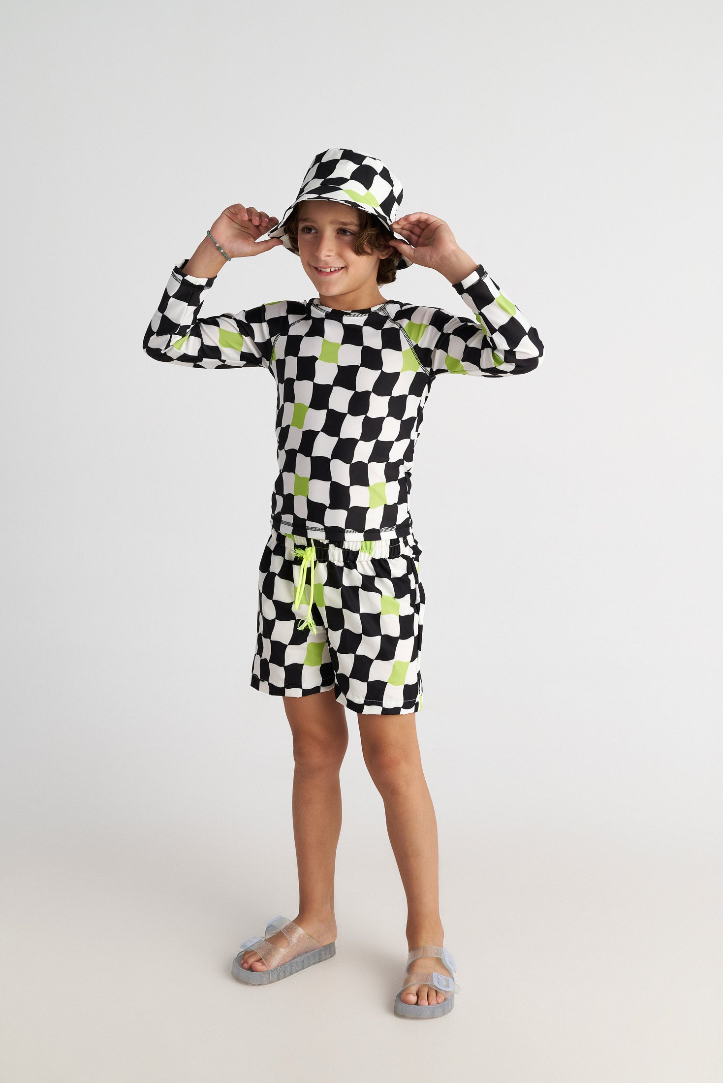Chess Neon Allover Shorts