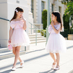 Big Bow Tutu Dress - Purple - 12 Months