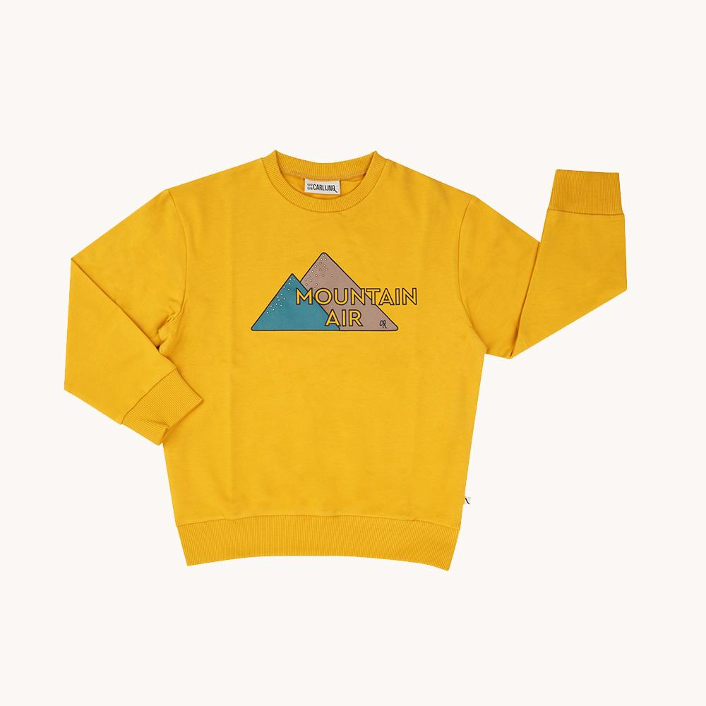 Mountain Air Sweater with Print - Yellow - 6-12 Months