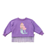 Mermaid Sweatshirt - Purple - 6 Months