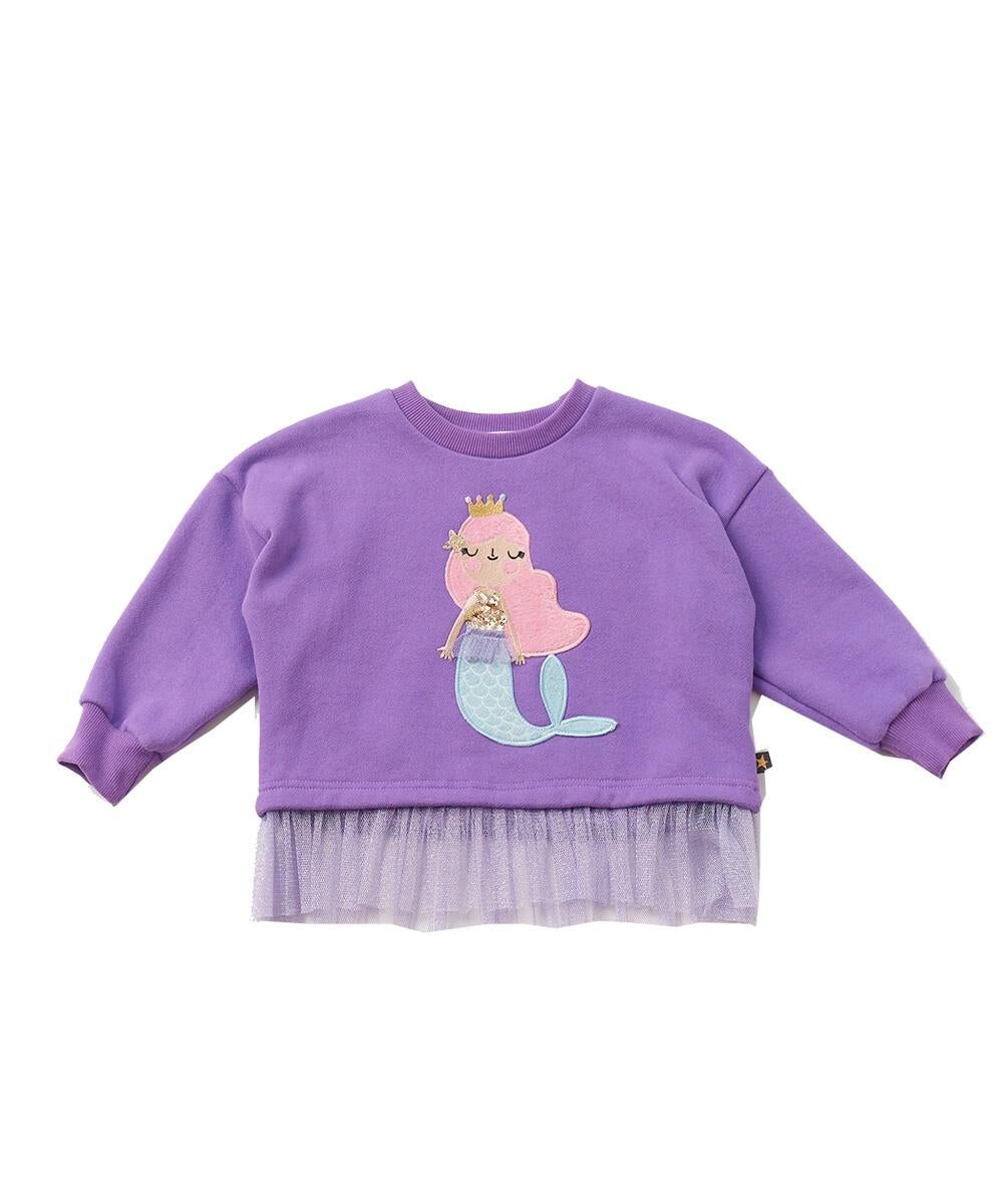 Mermaid Sweatshirt - Purple - 6 Months