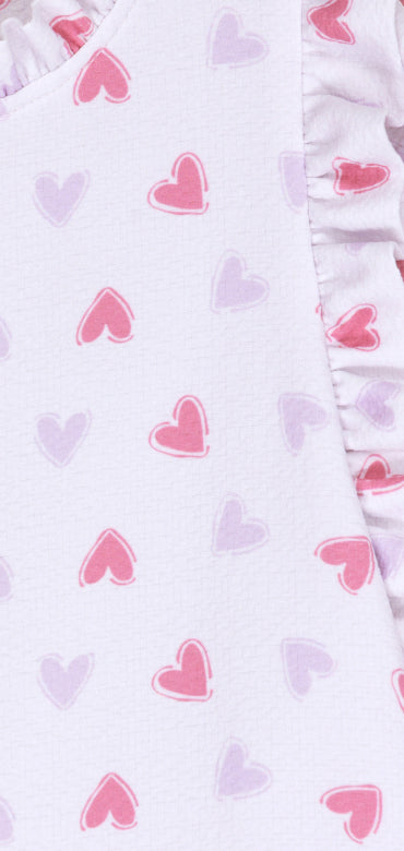 Love Jacquard Blouse - Light Mauve - 2 Years