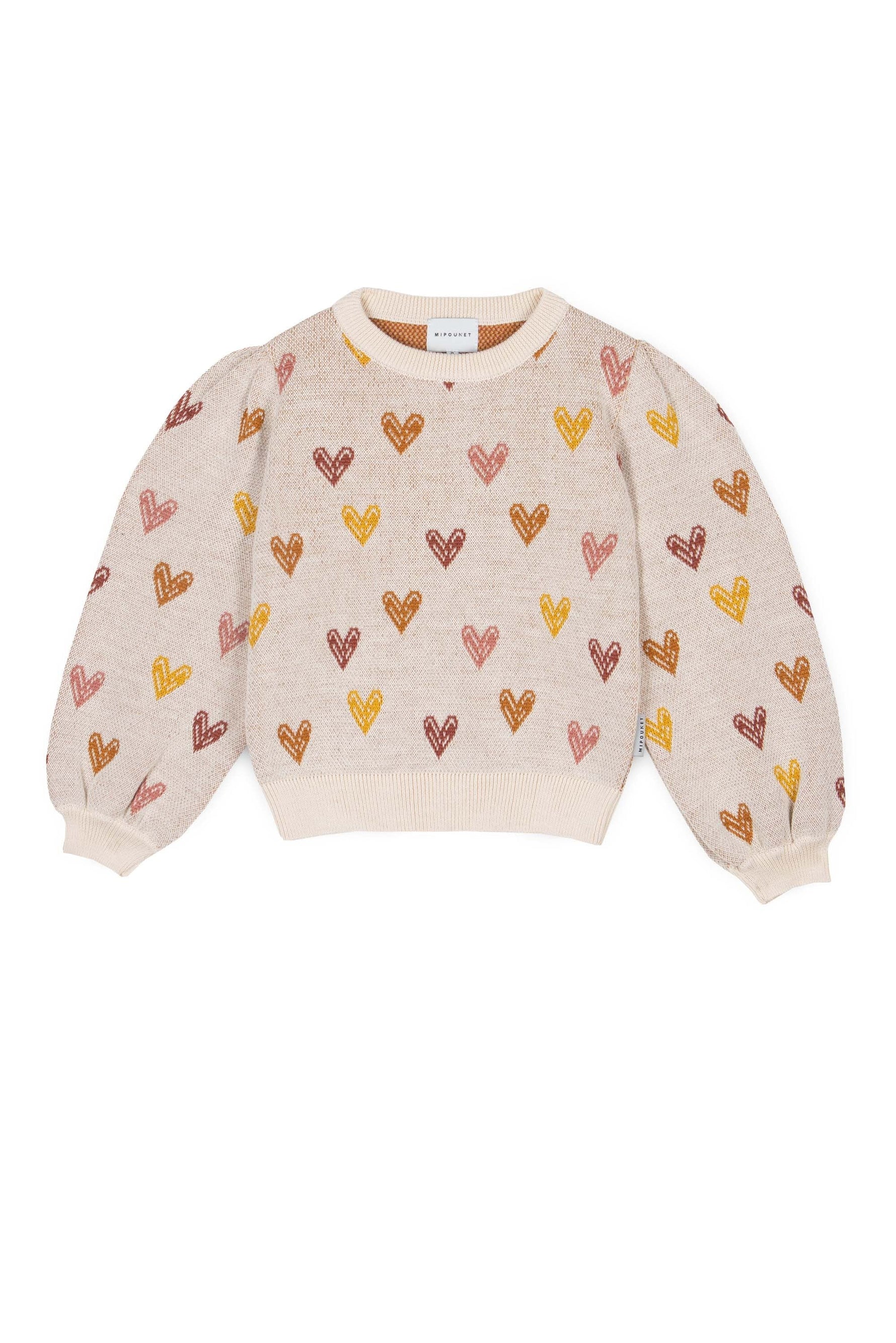 Love Wool Knit Sweater - Ecru-Multi - 14 Years