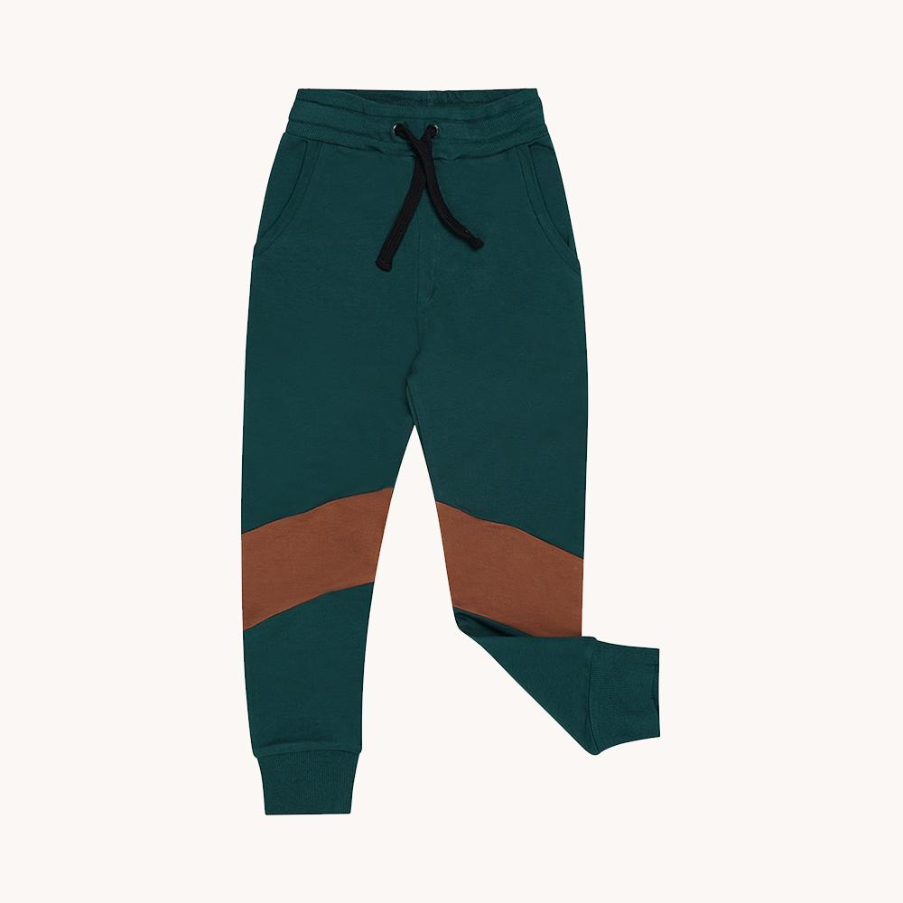 Color Block Sweatpants - Green - 6-12 Months