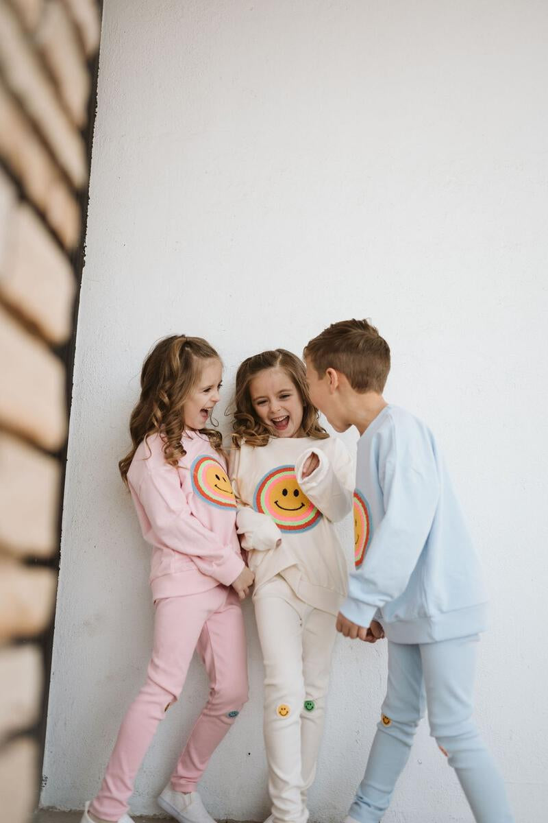 Multi Smile Sweatshirt - Pink - 12 Months