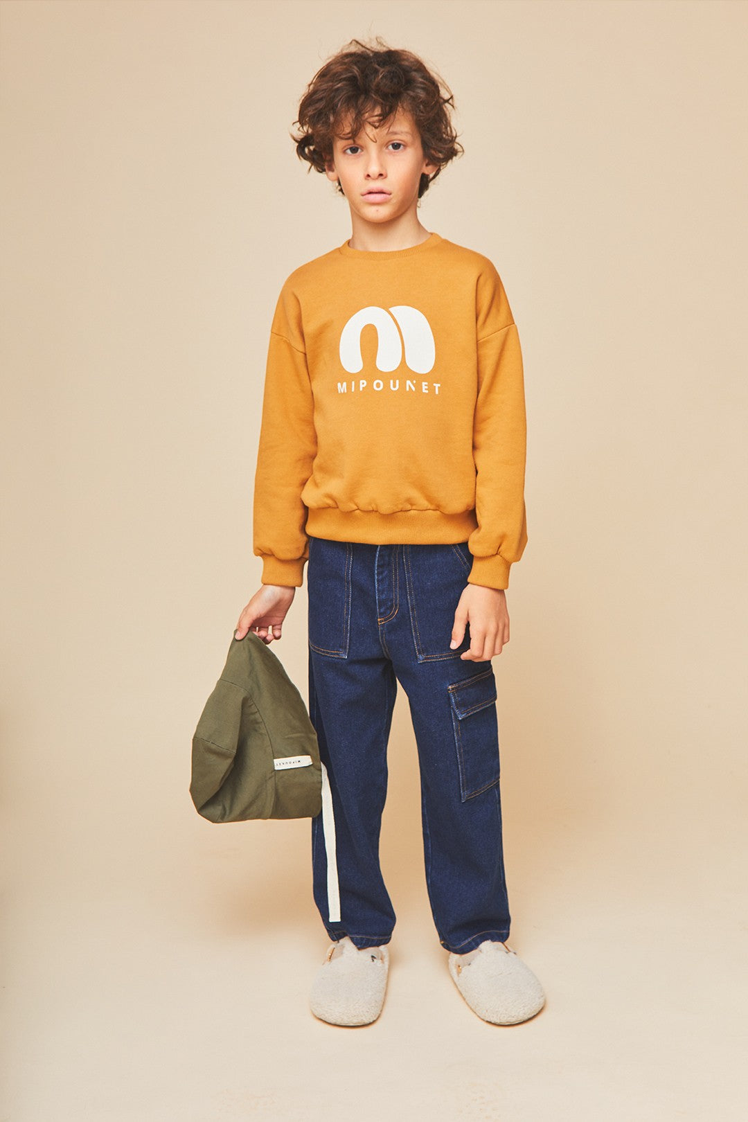 Lena Logo Sweatshirt Organic - Caramel - 2 Years