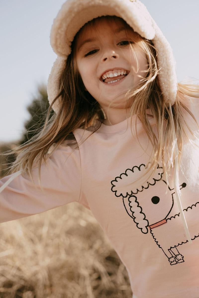 Organic Tshirts Poodle - Pink - 6 Month