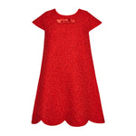 Sweet Heart Boucle Lady Dress - Red - 8 Years