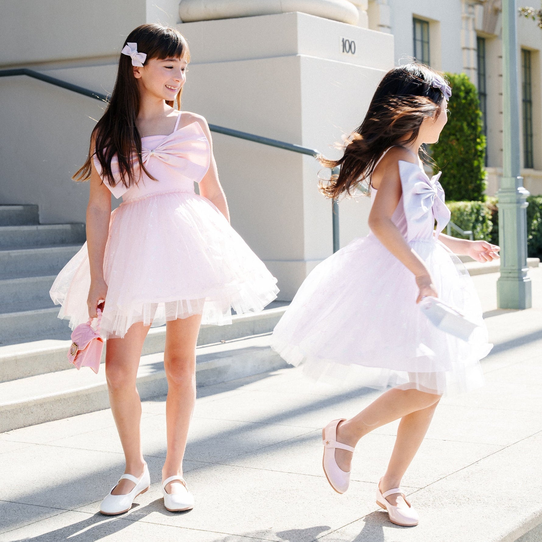 Big Bow Tutu Dress - Purple - 12 Months