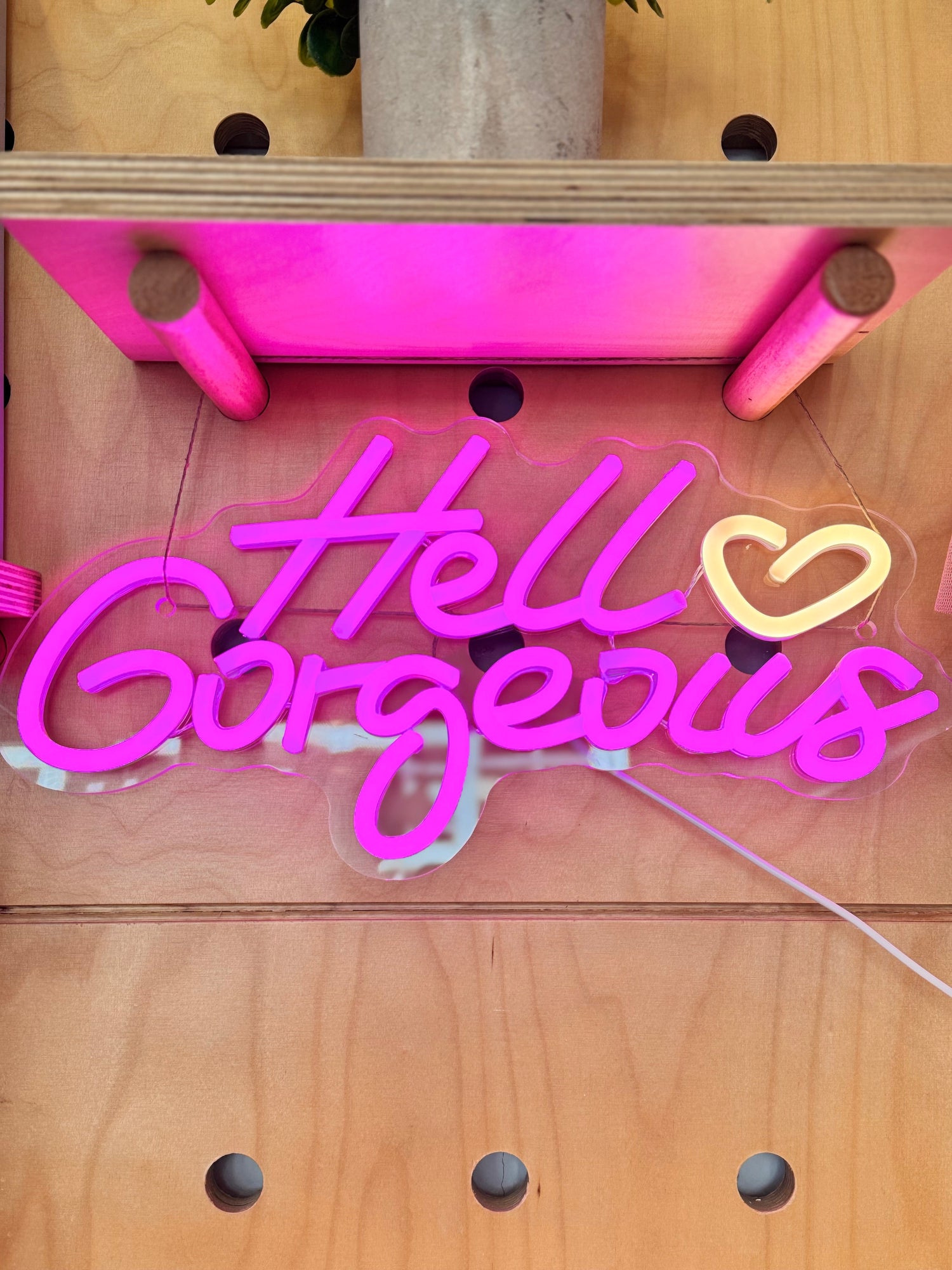 Hello Gorgeous Neon Light