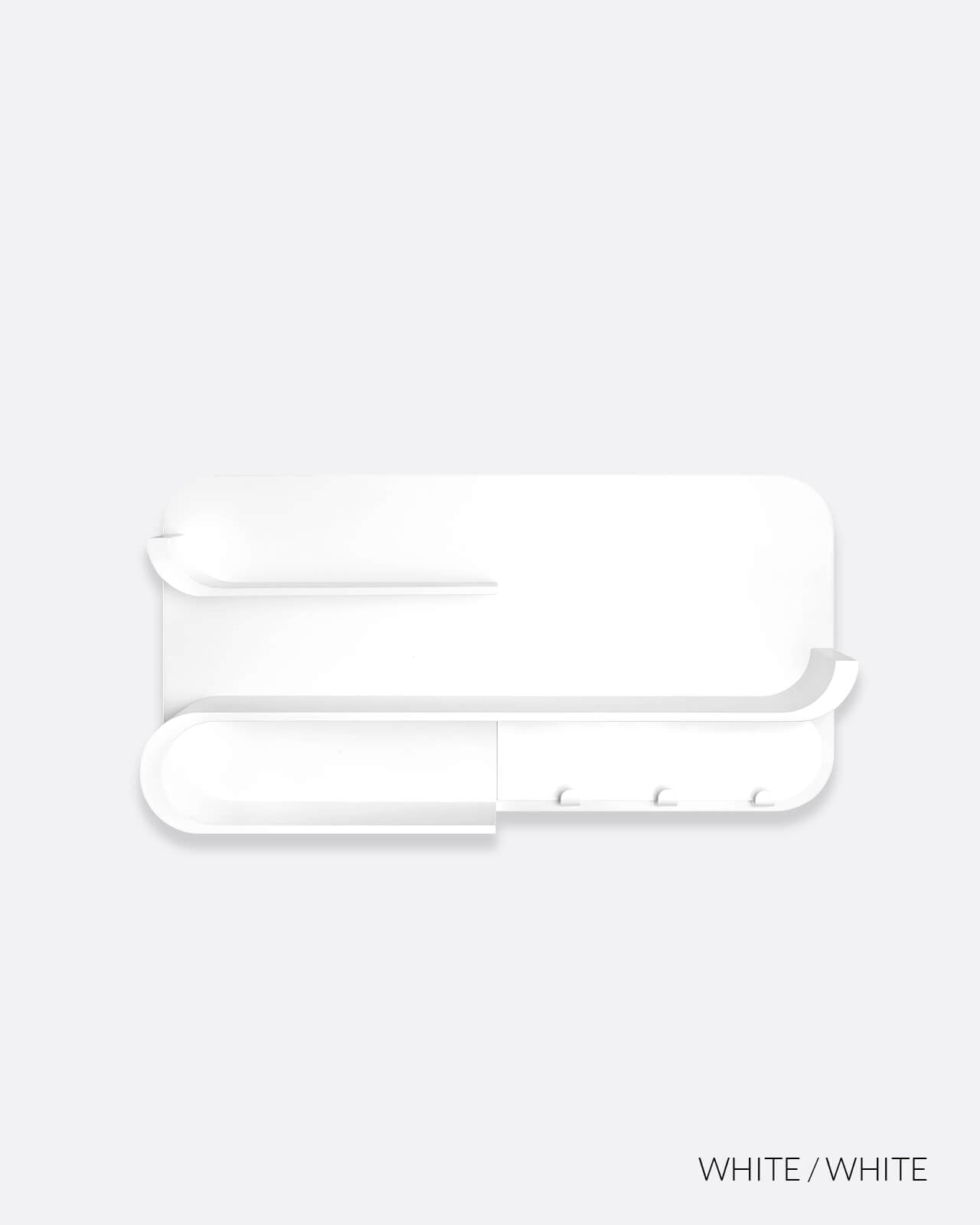 M Shelf - White On White