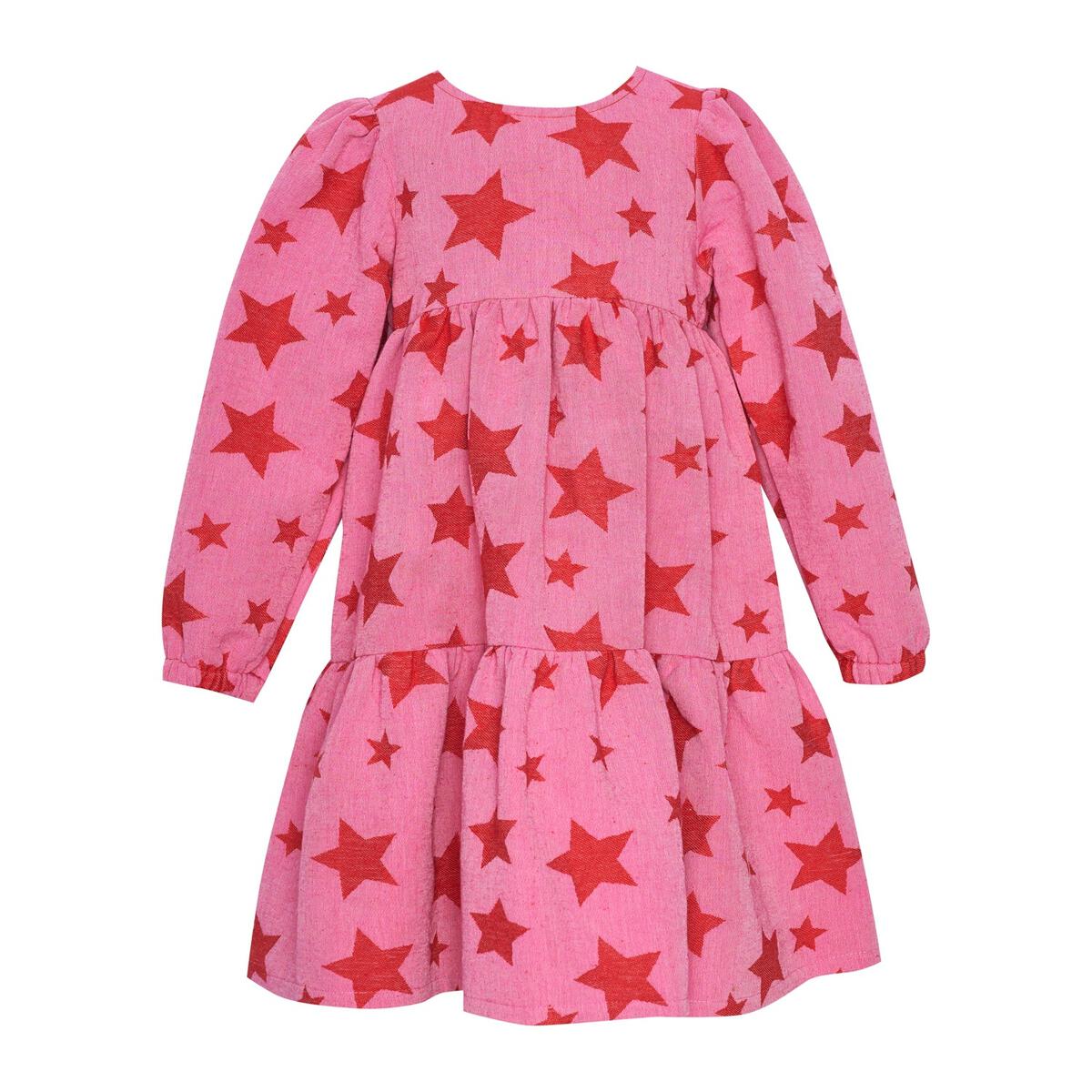 Star Loomed Three Layers Dress Kid - Pink - 1 Year