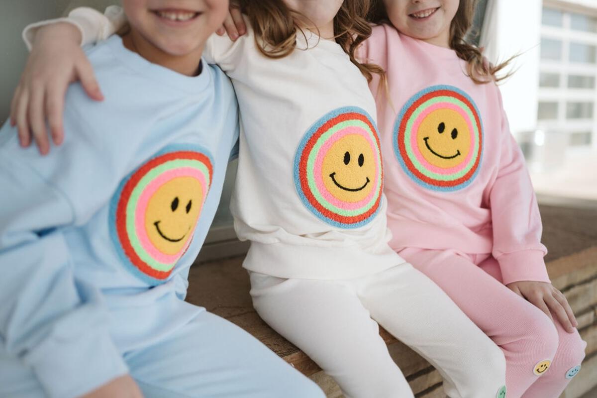 Multi Smile Sweatshirt - Pink - 12 Months