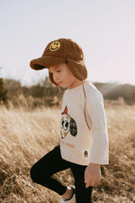 Organic Tshirts Doodle - Beige - 6 Month