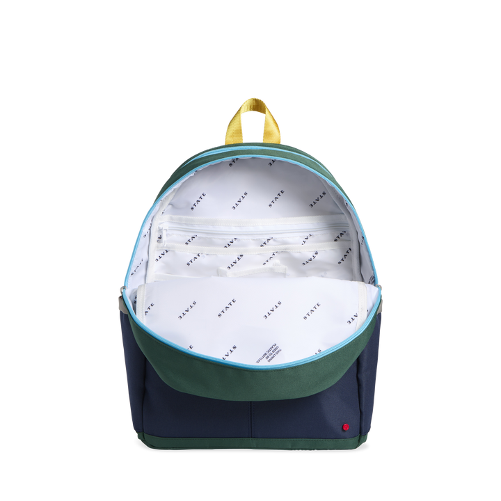 Kane Kids Double Pocket - Green & Navy