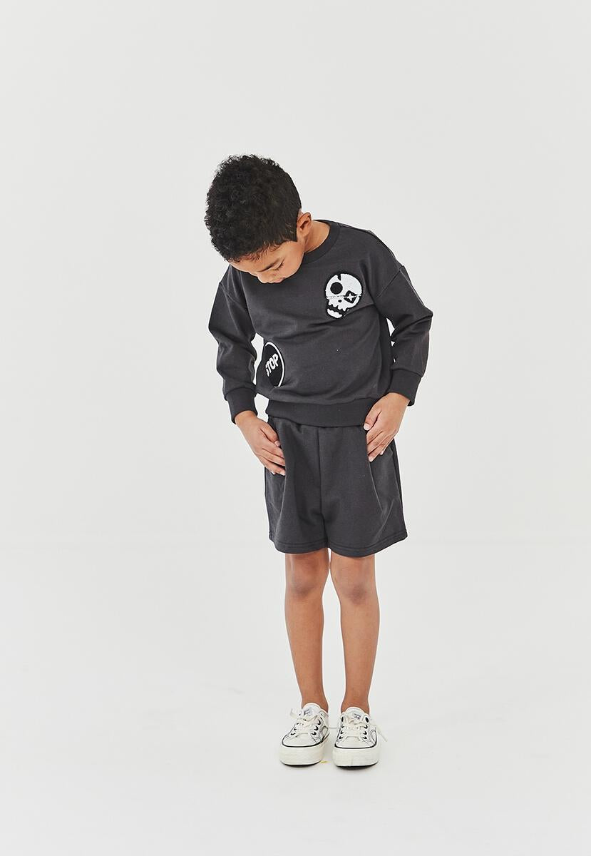 Skull Sweatshirts - Charcoal - 1 Year