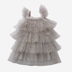 Harper Layered Dress - Gray - 6 Months