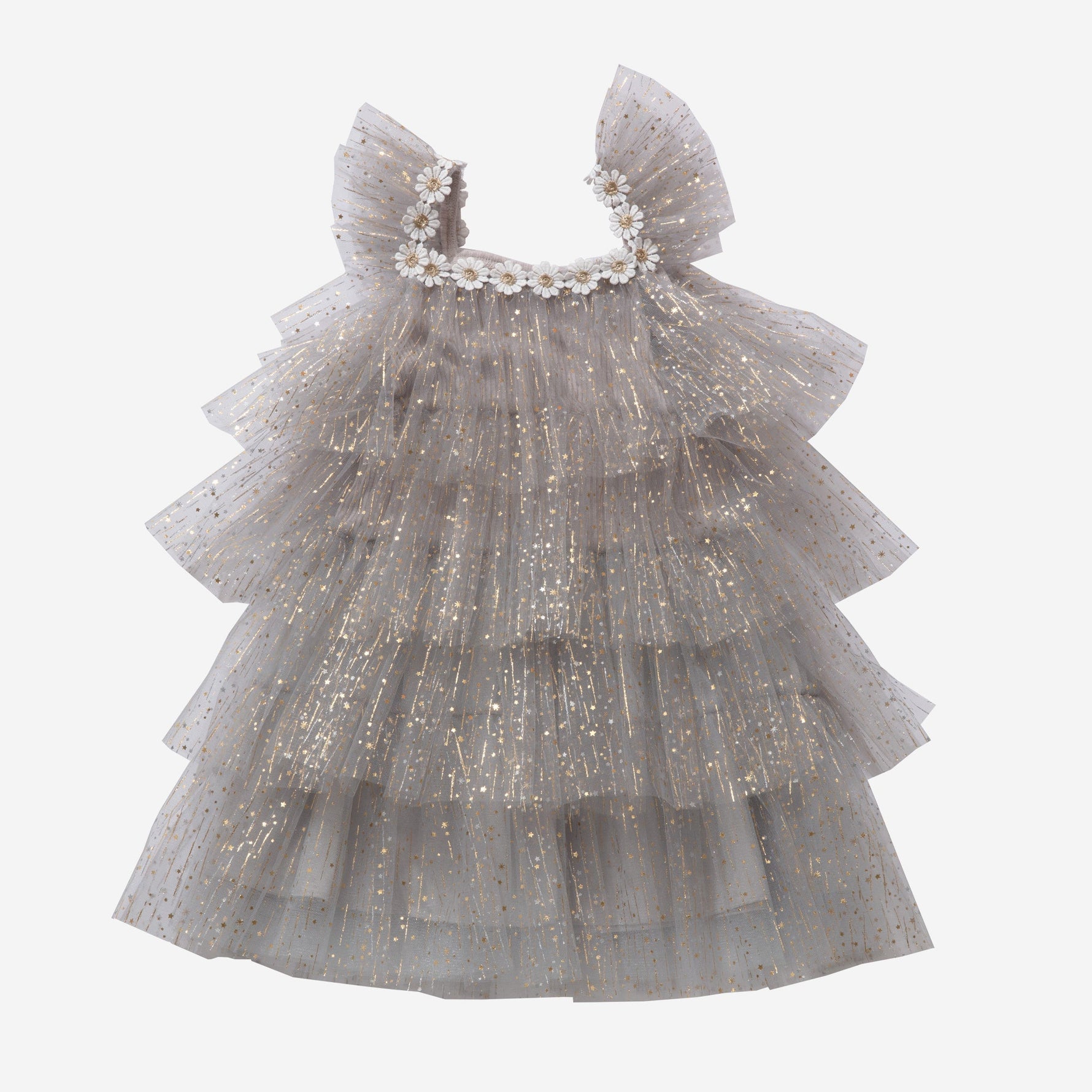 Harper Layered Dress - Gray - 6 Months