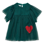 XMas Carol Fairy Tulle Dress - Green - 6 Months