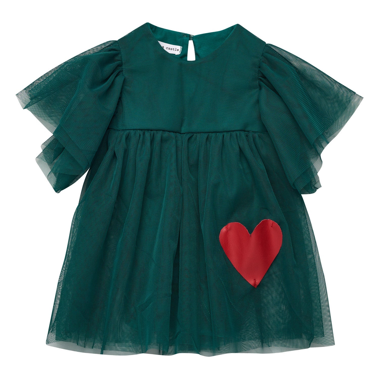 XMas Carol Fairy Tulle Dress - Green - 6 Months