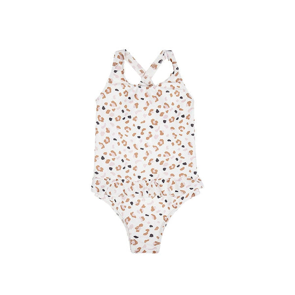 Bathing Suit Kaki Leopard - 6-12 Months