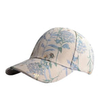 Floral Embroidered Cap - Blue