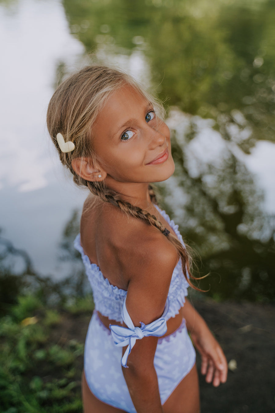 Minnie Foulard Butterflies - Lilac - 10 Years