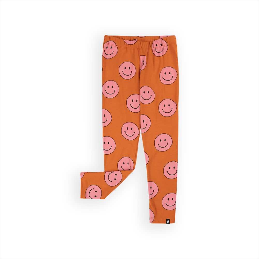 Happy Face Legging - Pink - 9-12 Months