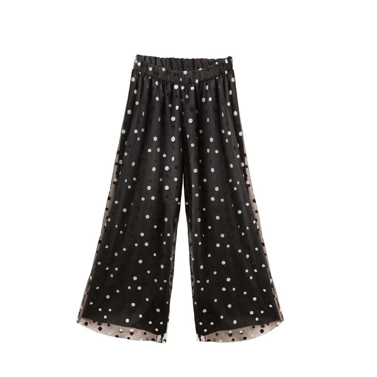 Dalhia Polka Dots Flared pants - Black - 3 Years