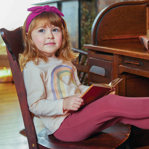 Rainbow Kid T-shirt - Soft Pink - 2 Years