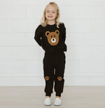 Bear Sweatshirt _ Black - 6 Months
