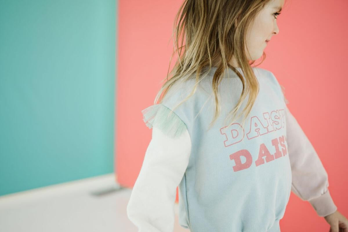 LT Daisy Sweatshirts Sky - Blue - 1 Year