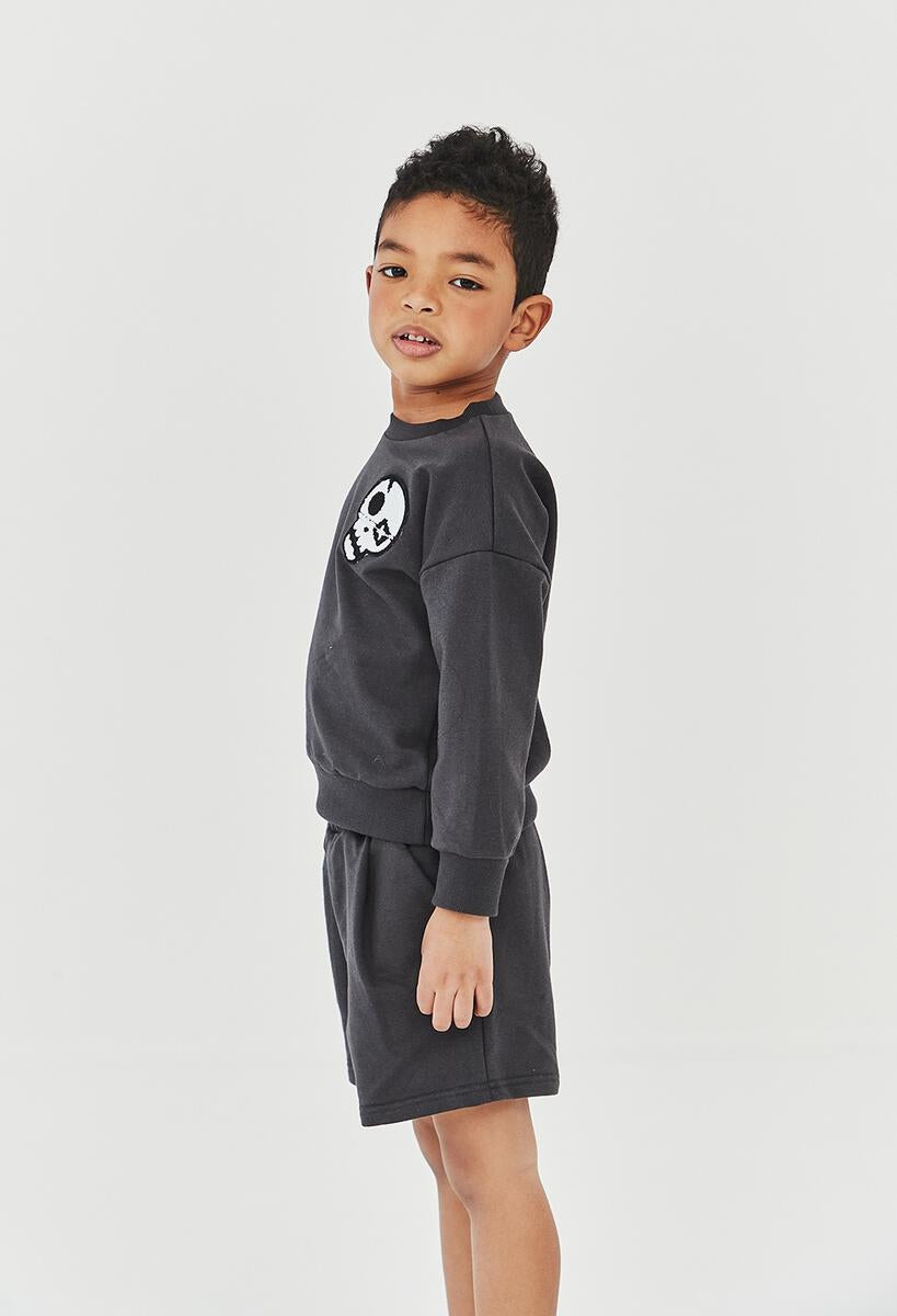 Skull Sweatshirts - Charcoal - 1 Year