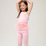 Daisy Tutu Top Legging - Pink - 6 Months