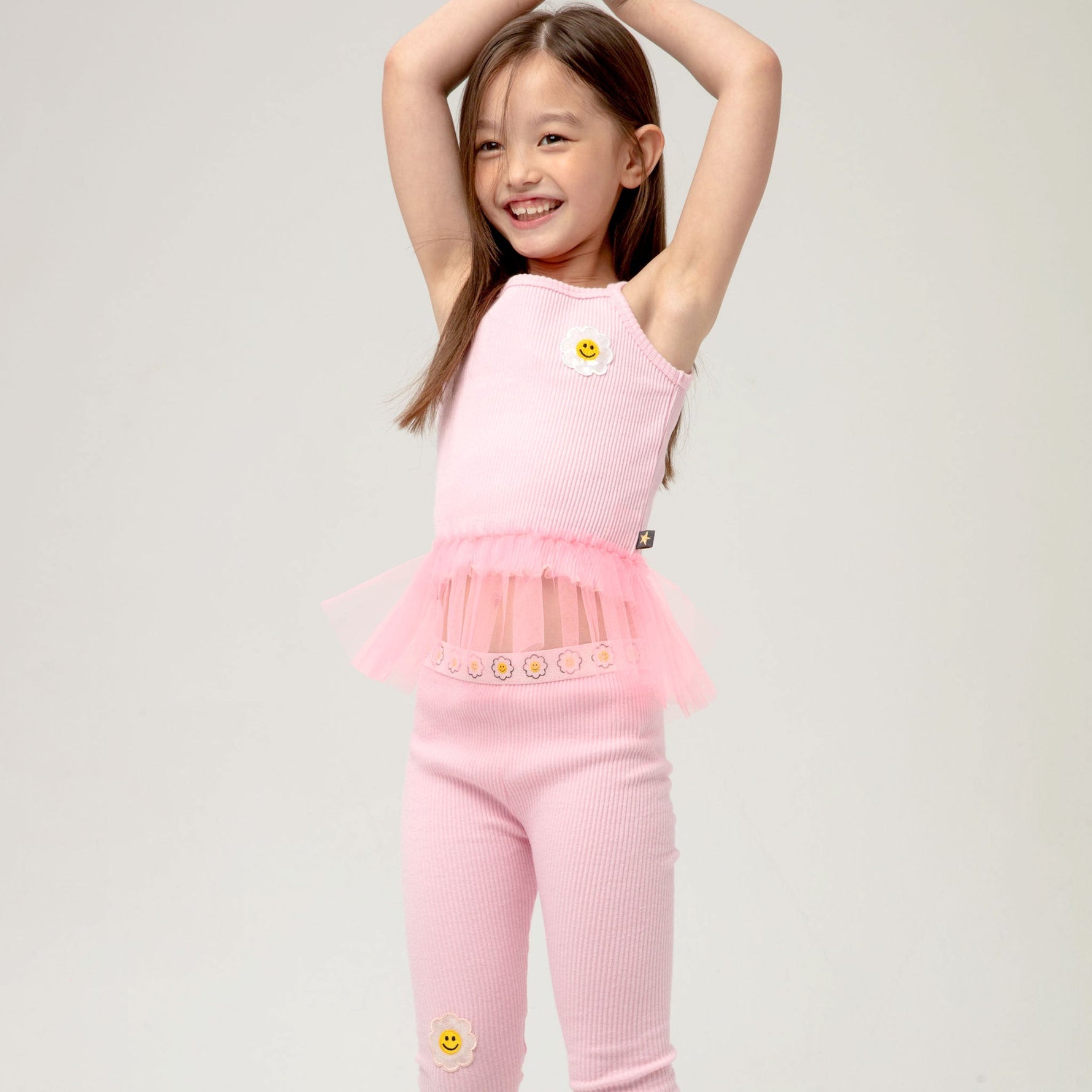 Daisy Tutu Top Legging - Pink - 6 Months